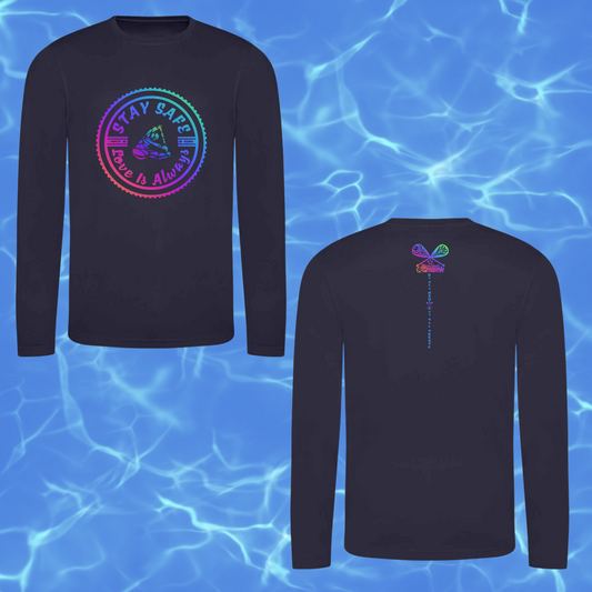Stay Safe Waka - Quick Dry Long Sleeve T-shirt- Unisex