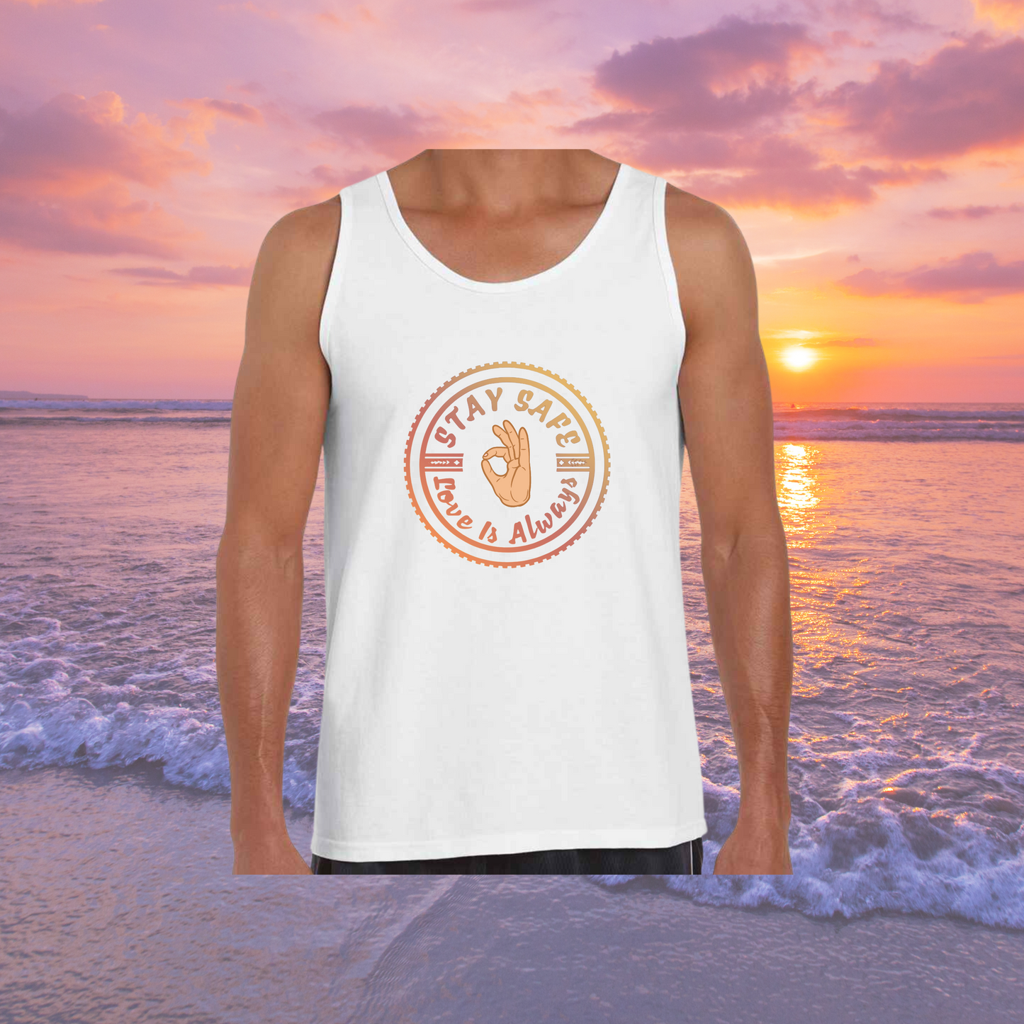Stay Safe  OG Cotton Singlet - Mens