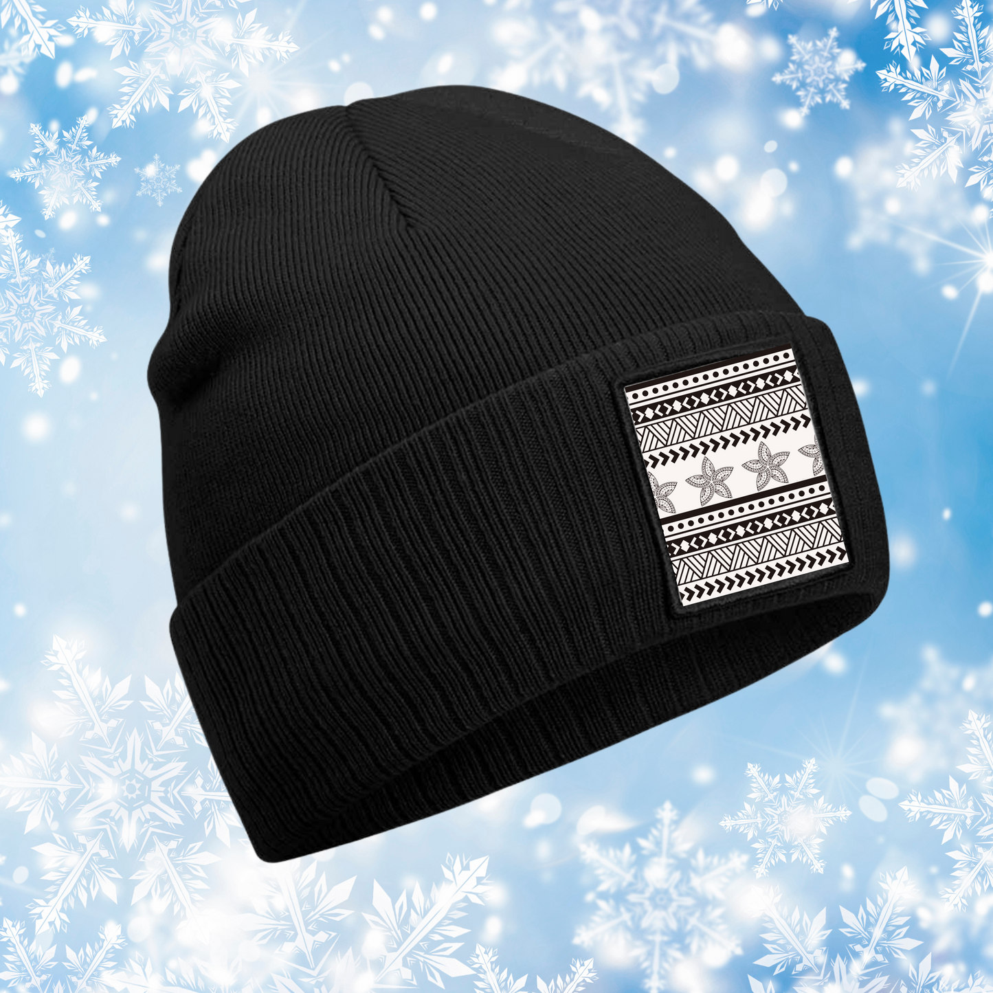 Micro Fleece Lining Patch Beanie