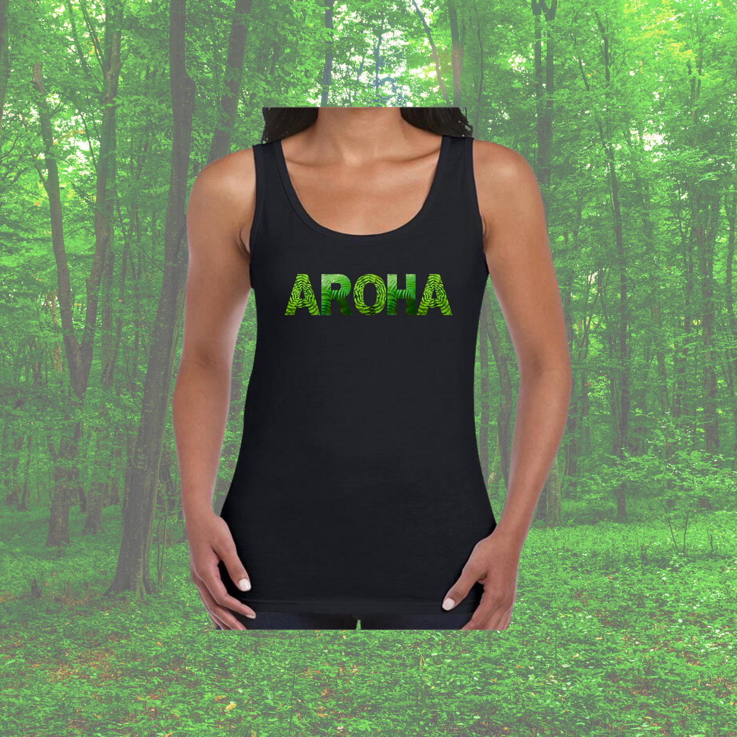 Aroha Cotton Singlet - Womens