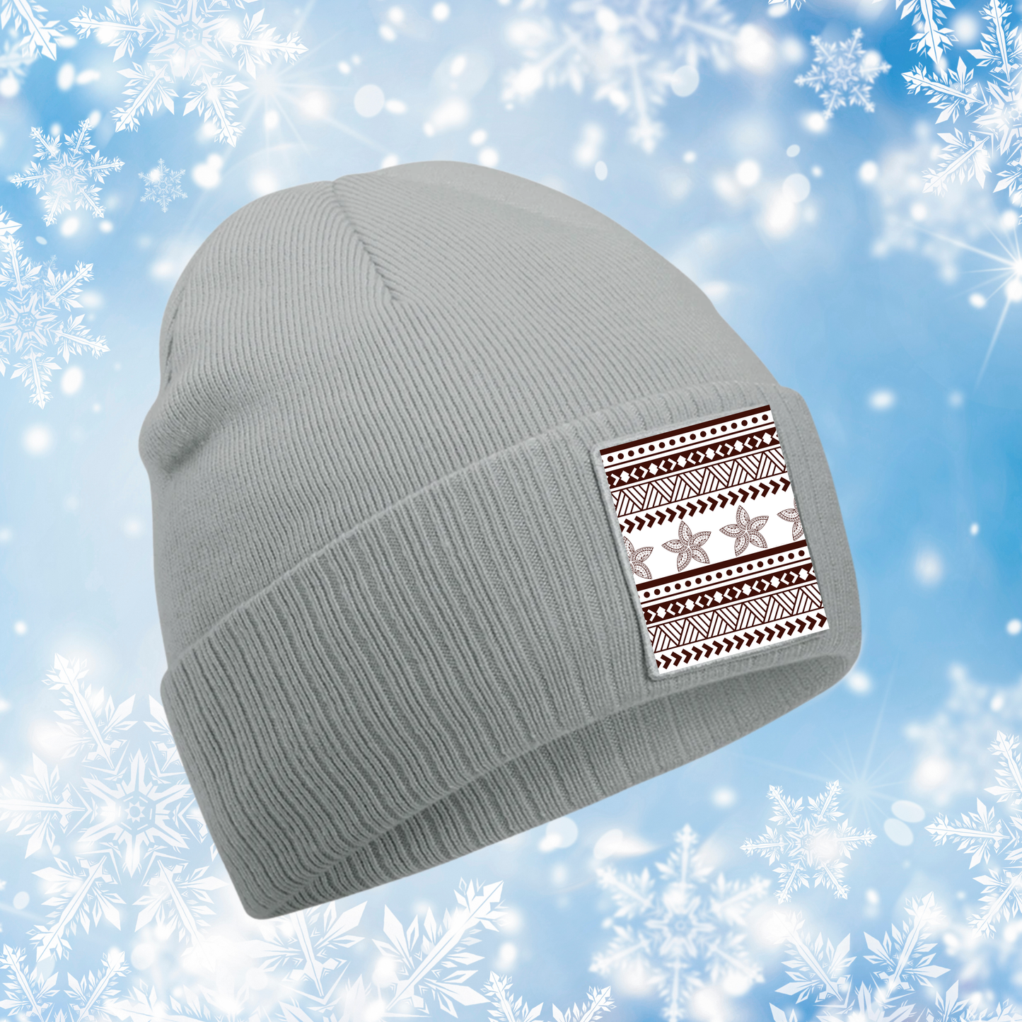 Micro Fleece Lining Patch Beanie