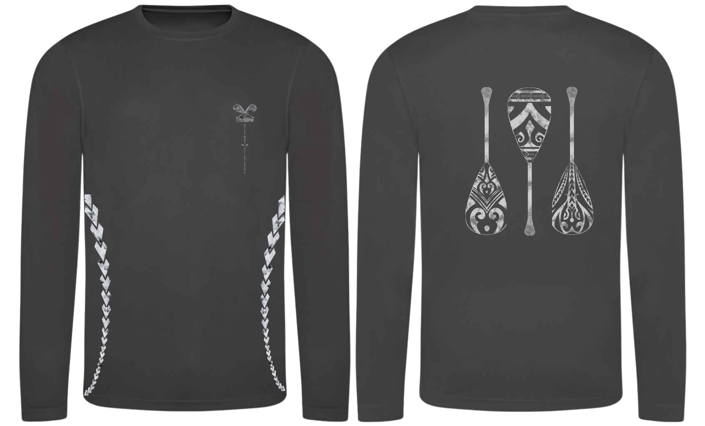 Paddles Up - Quick Dry Long Sleeve T-shirt- Unisex