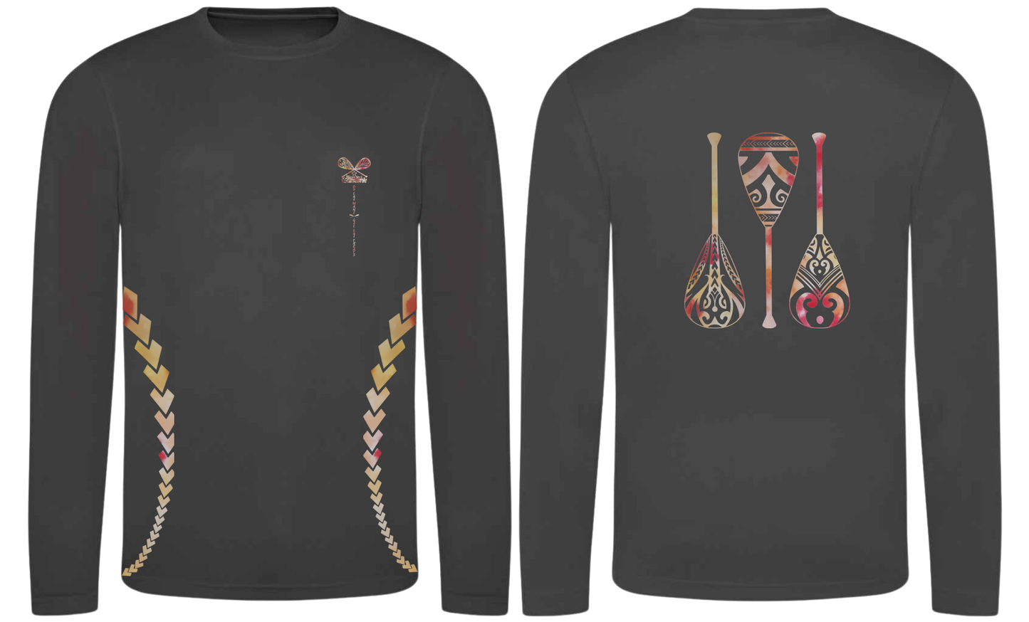 Paddles Up - Quick Dry Long Sleeve T-shirt- Unisex