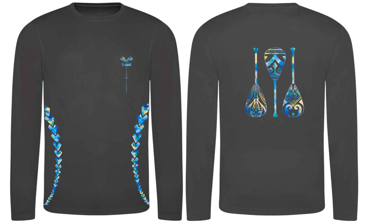 Paddles Up - Quick Dry Long Sleeve T-shirt- Unisex