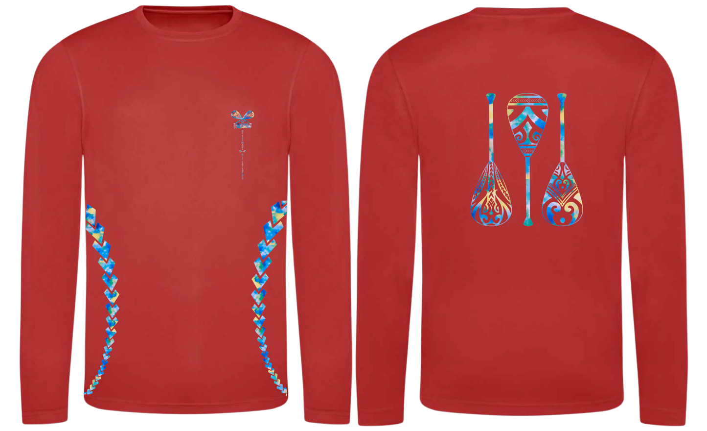 Paddles Up - Quick Dry Long Sleeve T-shirt- Unisex