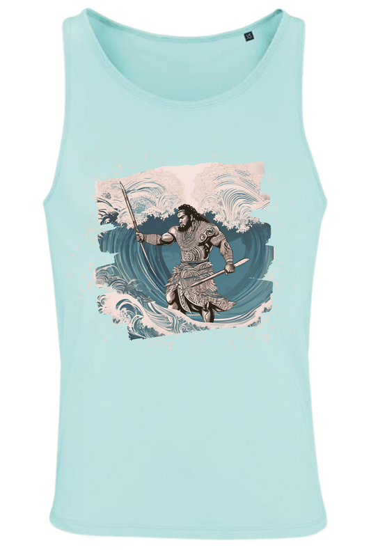 Pacific Warrior of the Ocean - Organic Cotton Tank Top - Unisex