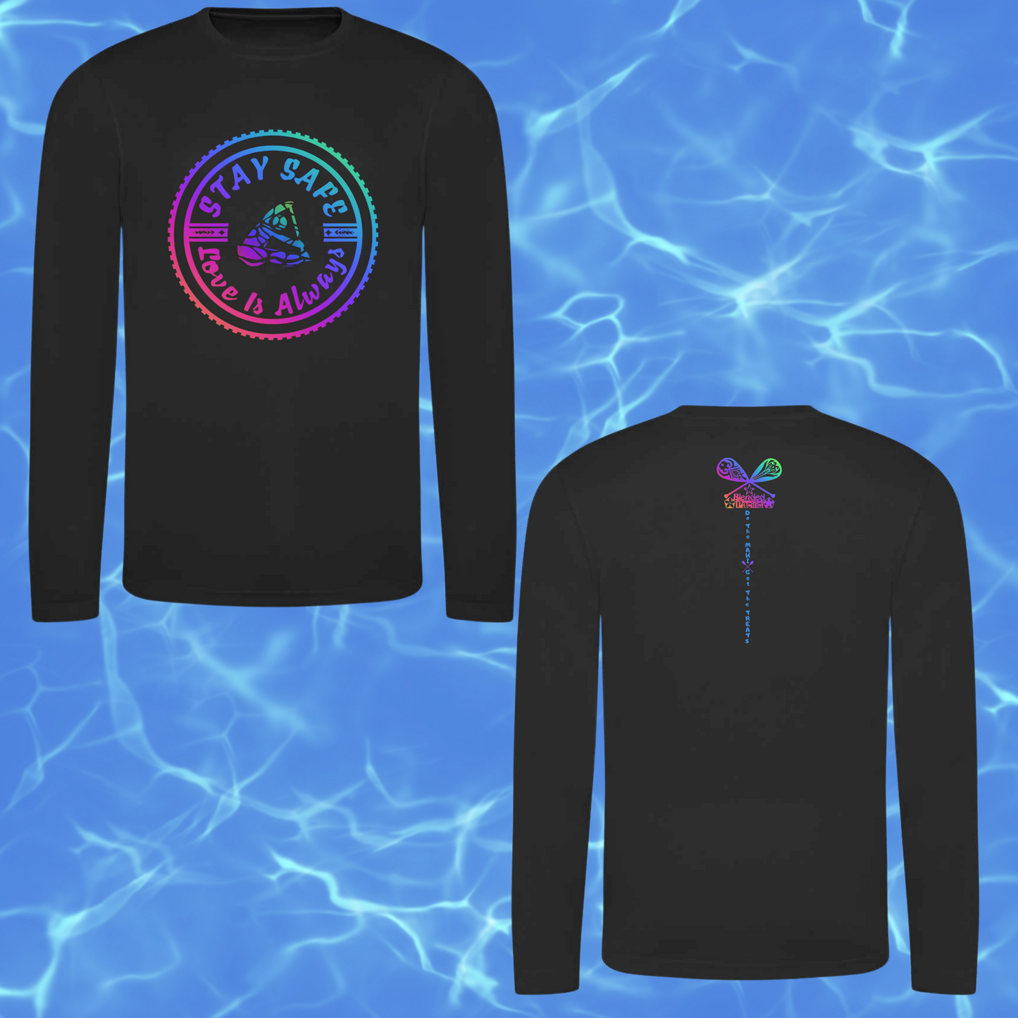 Stay Safe Waka - Quick Dry Long Sleeve T-shirt- Unisex